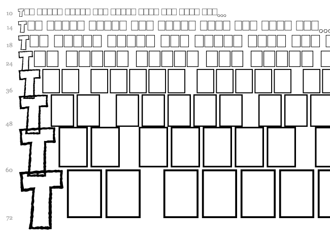 Famous Oldies font waterfall